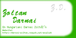 zoltan darnai business card